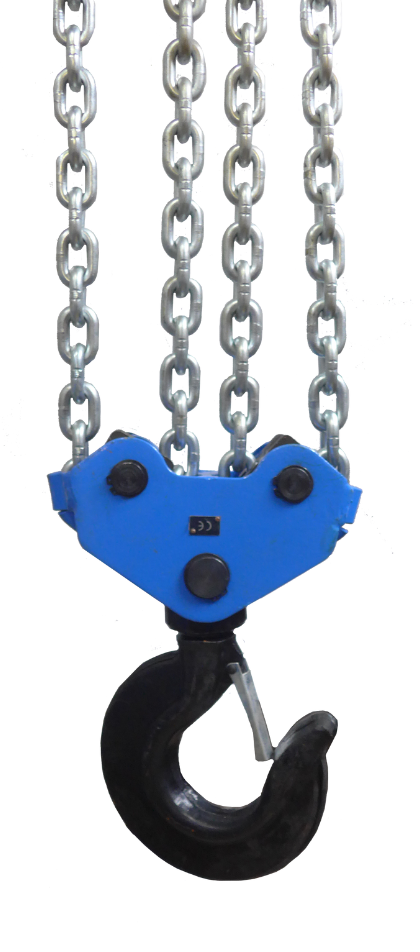 4-strang Kettenzug Haken